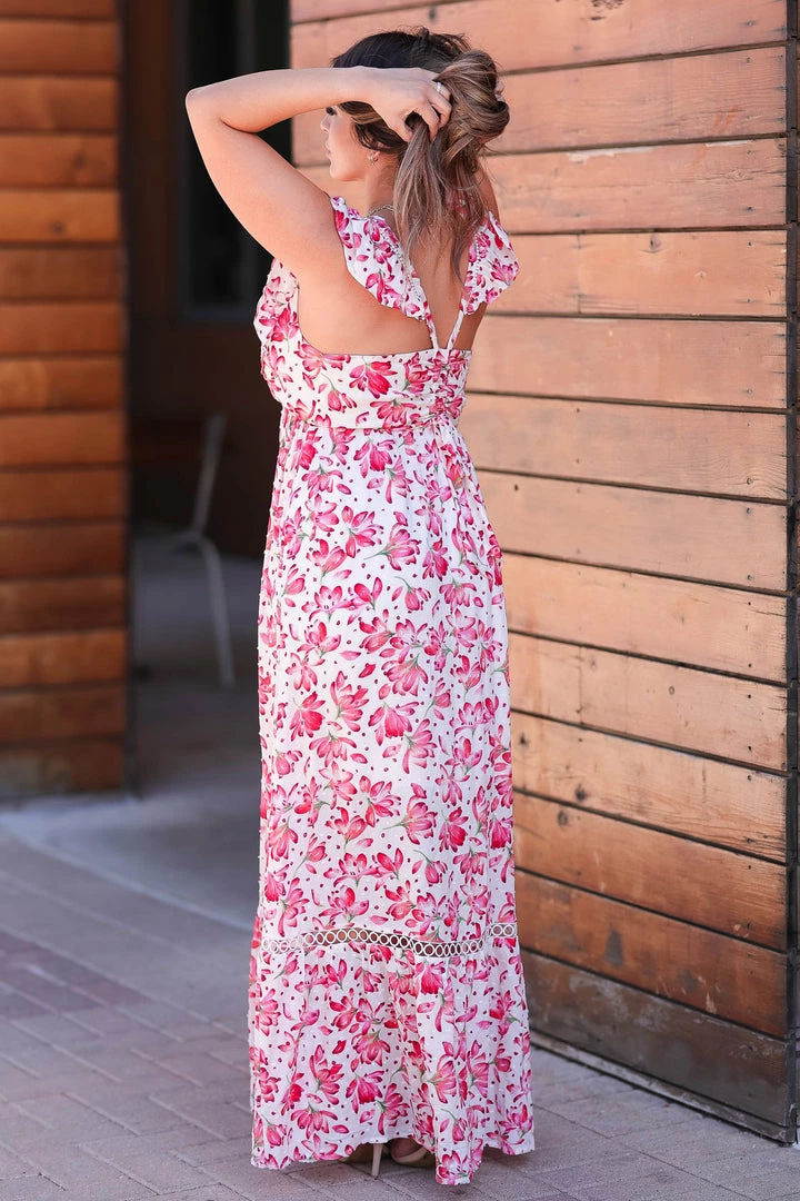 Skies Are Blue Dresses Sweet Escape Maxi Dress - Ivory 4 Skies Are Blue Dresses Sweet Escape Maxi Dress - Ivory