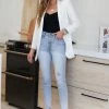 Trend Notes Business As Usual Blazer - Ivory Outerwear