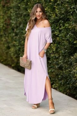 Zenana I'll Be By The Pool Maxi Dress - Lavender