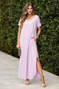 Zenana I'll Be By The Pool Maxi Dress - Lavender
