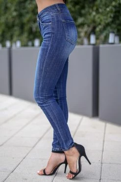 KAN CAN Classic Skinny Jeans - Rachel Wash