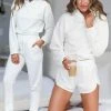 Reflex Tops Work From Home Loungewear - Ivory