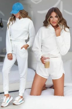 Reflex Tops Work From Home Loungewear - Ivory