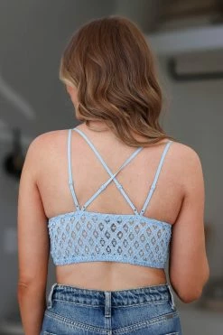 New Arrivals Day Dreamer Bralette - Powder Blue 8 New Arrivals Day Dreamer Bralette - Powder Blue