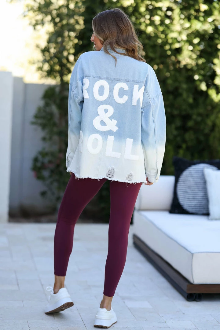 Blue Buttercup New Arrivals "Rock & Roll" Distressed Denim Jacket - Light Wash 6 Blue Buttercup New Arrivals "Rock & Roll" Distressed Denim Jacket - Light Wash