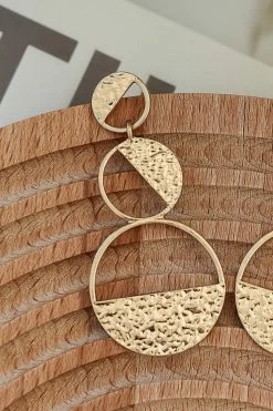 WW Triple Trouble Geometric Earrings - Gold