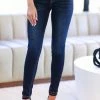 VERVET Kate Mid Rise Skinny Jeans - Dark Wash Bottoms 1 VERVET Kate Mid Rise Skinny Jeans - Dark Wash Bottoms