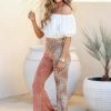 Bucketlist Bottoms Spring Fling Wide Leg Pants - Rust