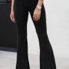 Blue Buttercup Joyride Mineral Wash Flare Pants - Black Bottoms 2 Blue Buttercup Joyride Mineral Wash Flare Pants - Black Bottoms