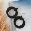 WW What Goes Around Hoop Earrings - Black New Arrivals 1 WW What Goes Around Hoop Earrings - Black New Arrivals