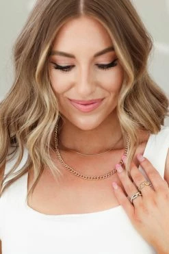 Wall To Wall Gemini Layered Necklace - Gold