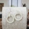 WW What Goes Around Hoop Earrings - Cream New Arrivals