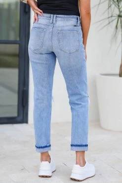 KAN CAN Asher Boyfriend Jeans - Light Wash