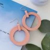 WW New Arrivals What Goes Around Hoop Earrings - Peach 2 WW New Arrivals What Goes Around Hoop Earrings - Peach