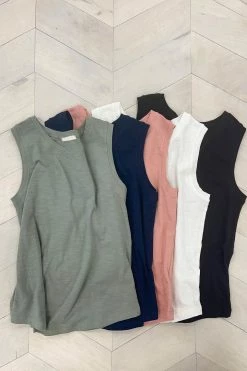 TN Goes With Everything Sleeveless Slub Tops