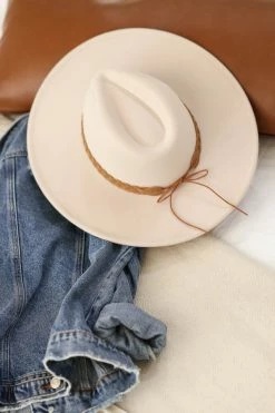 Fame Accessories Nomad Wide Brim Hat - Ivory