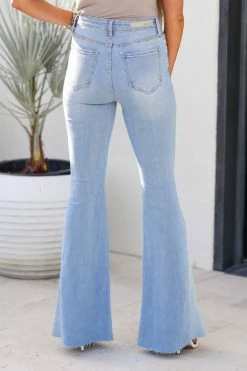 Cello Jeans CELLO Luna High Rise Flare Jeans - Light Wash