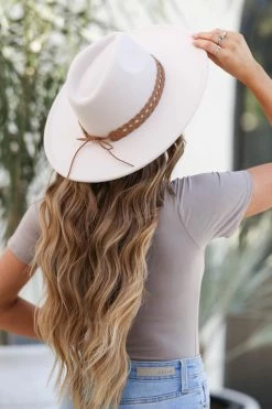 Fame Accessories Nomad Wide Brim Hat - Ivory