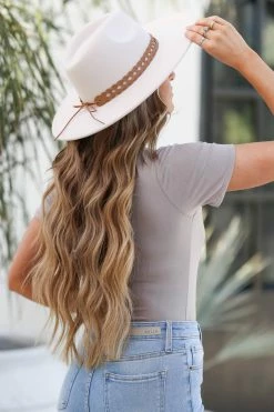 Fame Accessories Nomad Wide Brim Hat - Ivory