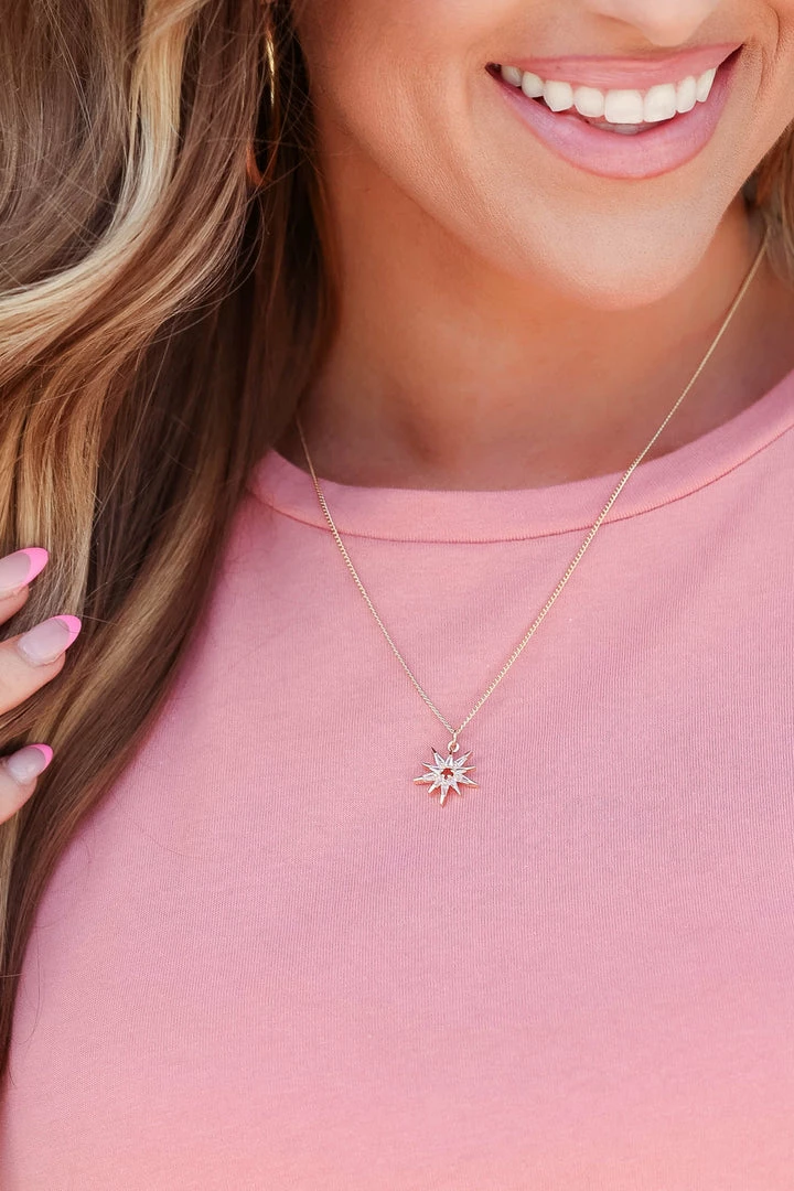 WW Starburst Necklace - Gold 3 WW Starburst Necklace - Gold