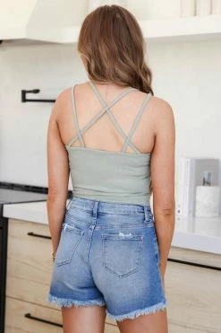 Active Basic Sleeveless Tops Short And Sweet Ruched Camis