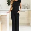 Axis Apparel Keeping It Real Top And Wide Leg Pants - Black
