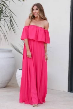 Sugar Lips Follow You Anywhere Maxi Dress - Fuchsia