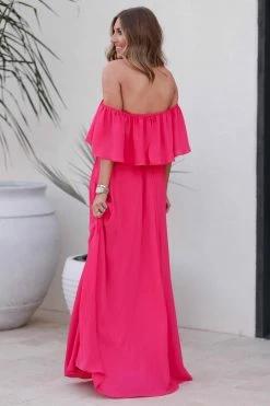 Sugar Lips Follow You Anywhere Maxi Dress - Fuchsia