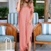 Zenana Dresses I'll Be By The Pool Maxi Dress - Dusty Rose