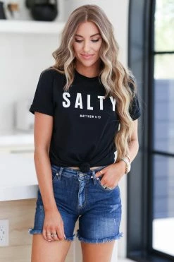 RRD New Arrivals "SALTY" Graphic Tee - Black