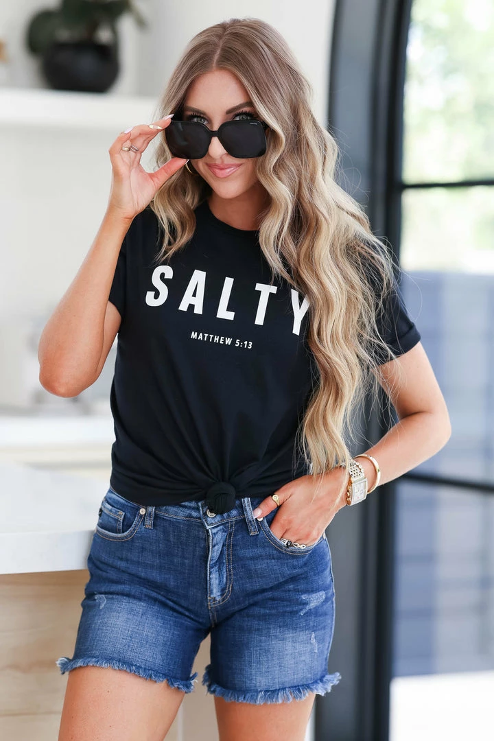 RRD New Arrivals "SALTY" Graphic Tee - Black 6 RRD New Arrivals "SALTY" Graphic Tee - Black