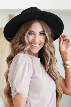 FA Wanderer Wide Brim Hat - Black New Arrivals