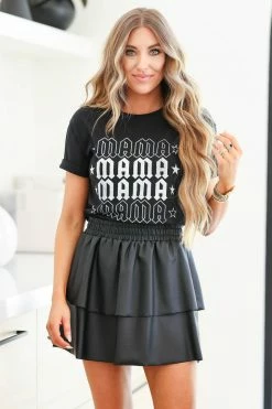 First Love New Arrivals Stunner Vegan Leather Skirt - Black 15 First Love New Arrivals Stunner Vegan Leather Skirt - Black