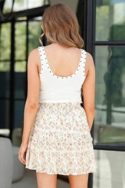 Hayden Los Angeles Floral Dreams Skirt - Ivory 9 Hayden Los Angeles Floral Dreams Skirt - Ivory