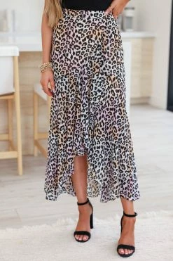 Sugar Lips Feeling Myself Hi-Low Skirt - Coral