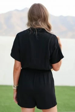 Mittoshop Rompers + Jumpsuits Grace Period Romper - Black