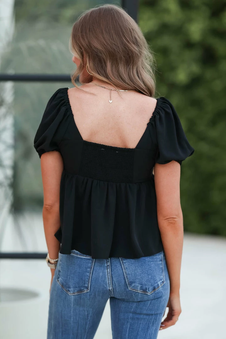 EN New Arrivals Come Into Bloom Top - Black 6 EN New Arrivals Come Into Bloom Top - Black