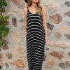 ZN Dresses Something Simple Striped Maxi Dress - Black 1 ZN Dresses Something Simple Striped Maxi Dress - Black