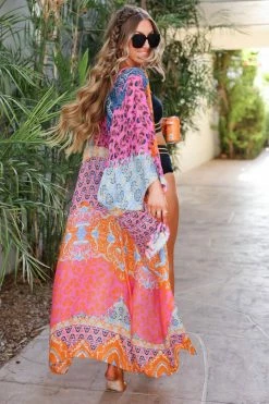 UR Outerwear Cover Me In Sunshine Kimono - Multi