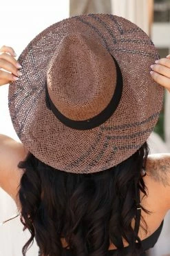 Fame Accessories Touch Of Sun Straw Hat - Brown New Arrivals
