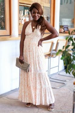 SR Kiss And Make Up Maxi Dress - Coral