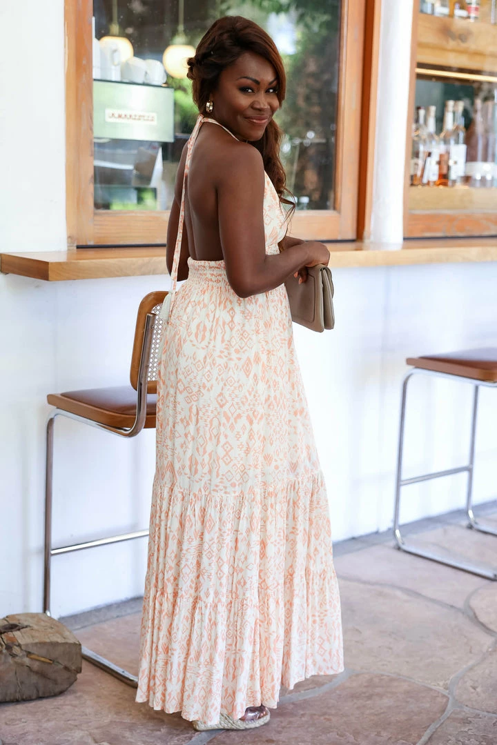 SR Kiss And Make Up Maxi Dress - Coral 7 SR Kiss And Make Up Maxi Dress - Coral