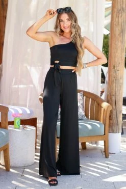 DD Tops Stirring Up Trouble Top And Pants - Black