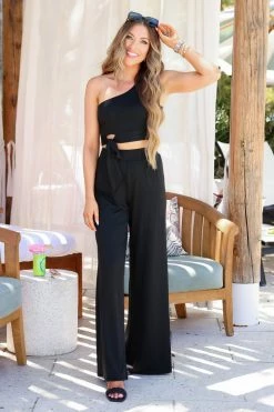 DD Tops Stirring Up Trouble Top And Pants - Black