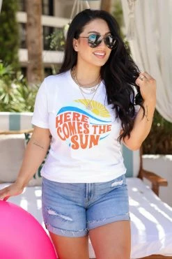 KA "Here Comes The Sun" Graphic Tee - White