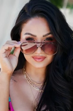 New Arrivals FREYRS Shay Aviator Sunglasses - Tortoise Shell