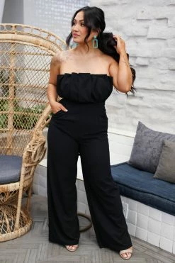 Entro Influence The Room Strapless Jumpsuit - Black