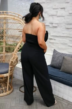Entro Influence The Room Strapless Jumpsuit - Black