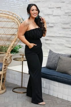 Entro Influence The Room Strapless Jumpsuit - Black