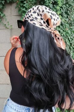 WW Not Today Bandana Scarf - Mocha Animal Print